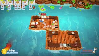 Overcooked 2 Level 35 4 stars 3 players coop [upl. by Nahgaem]