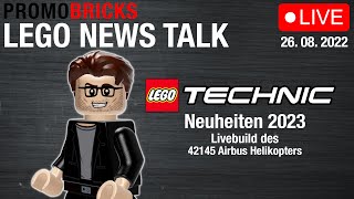 PROMOBRICKS LEGO News Talk TECHNICNeuheiten von 2023 und Livebuild des 42145 Airbus Helikopters [upl. by Enirual]