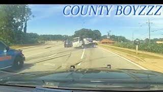 Man in Stolen Pest Control Truck Tries To Outrun GSP And The Blackhawk Unit In Crazy Pursuit [upl. by Annahsar]