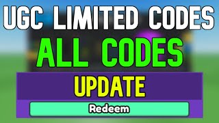 New UGC Limited Codes  Roblox UGC Limited Codes December 2023 [upl. by Avilys]