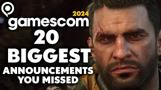 20 BIGGEST GAMESCOM 2024 Announcements You Likely Missed [upl. by Sillyrama306]