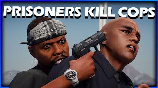 GTA RP  ESCAPED PRISONERS KILL POLICE [upl. by Assirat]