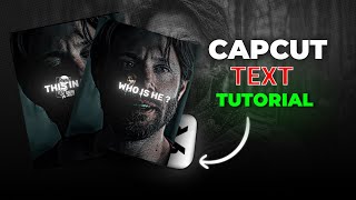 Capcut Easy Text Edit Tutorial Like AE [upl. by Annauqaj]