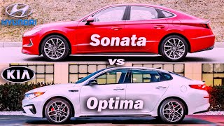 Hyundai Sonata vs Kia Optima AV Car Review [upl. by Eniamurt]