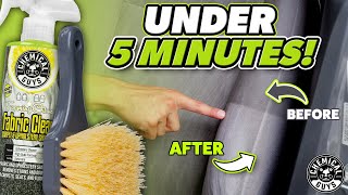 Clean Cloth and Fabric Car Seats In Less Than 5 Minutes  DIY Easy Detail [upl. by Llevart558]