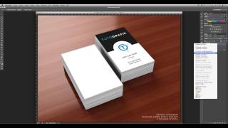 Tutoriel mock up  Créer un mockup de carte de visite psd [upl. by Jocelin434]