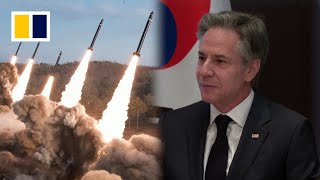 North Korea fires missiles during Blinken’s Seoul visit [upl. by Nylarat494]