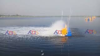 25 hp 10 Paddle Wheel Aerator Performance [upl. by Oloap]