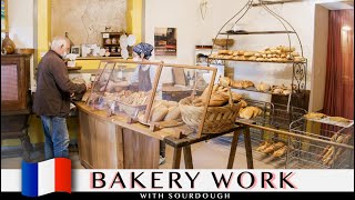 The centuryold wood fired oven in a beautiful village  Sourdough bread making in France [upl. by Nahtonoj]