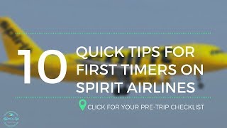 10 Quick Tips for Your First Flight on Spirit [upl. by Valente547]