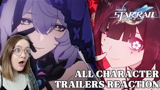 THESE TRAILERS ARE INSANE  Reacting to ALL of the Honkai Star Rail Character Trailers [upl. by Deena625]