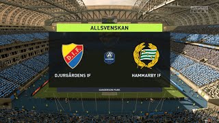 DJURGARDENS IF vs HAMMARBY IF I STOCKHOLM DERBY I FIFA 22 I PS4 GAMEPLAY [upl. by Nnylrac417]