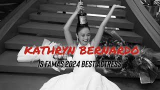 Kathryn Bernardo Wins Best Actress at FAMAS 2024 for the film A Very Good Girl [upl. by Rimisac]