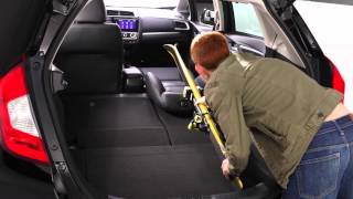 2015 Honda JazzFit interior amp cargo space [upl. by Aihsrop]