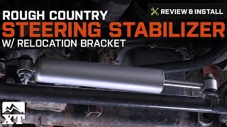 Jeep Wrangler Rough Country Steering Stabilizer 20072017 JK Review amp Install [upl. by Mihalco]