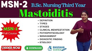 Mastoiditis  MSNII  BSc Nursing 3rd Year  BSc Nursing in Hindi  Valinee Maam [upl. by Estella]