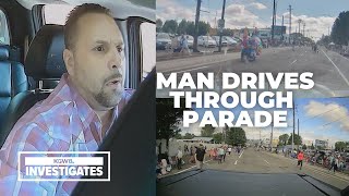 Extended dashcam video Portland man plows through Grand Floral Parade barricades [upl. by Ajnot]