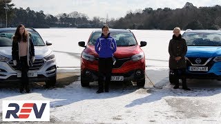 The REV Test Small SUVs Hyundai Tucson vs Nissan Qashqai vs Renault Kadjar [upl. by Otreblanauj]