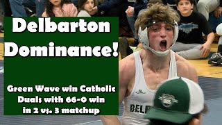 Delbarton 66 St Peters Prep 0  2 vs 3 in NJ  Catholic Duals Final [upl. by Maighdlin]