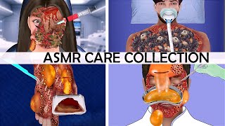 ASMR CARE COLLECTION  ASMR ANIMATION TREATMENT  2D ANIMATION restasmr1 [upl. by Wack]