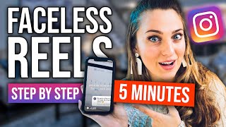 How To Make Your First Faceless Instagram Reel step by step [upl. by Christel]