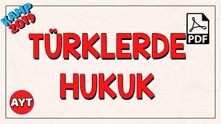 Türklerde Hukuk  AYT Tarih [upl. by Lanctot595]