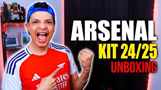 ¡Mira la NUEVA CAMISETA del ARSENAL 2425  Unboxing y reseña [upl. by Elehcar835]