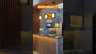 Open kitchen Designs 😍  New design kitchen Designs shorts viralvideo modularkitchen acrylic [upl. by Enilram]