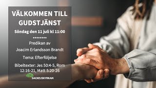 Gudstjänst 11 Juli [upl. by Eromle]