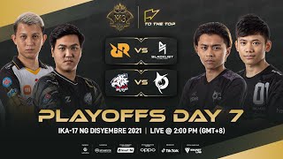 TAGALOG M3 Playoffs Day 7  MLBB World Championship 2021  Singapore [upl. by Ycniuq]