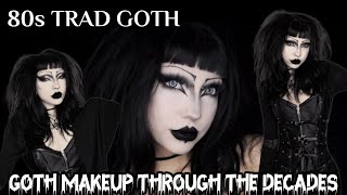 80s TradGoth goth makeup through the decades [upl. by Llennor702]