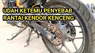 PENYEBAB DAN CARA MENGATASI RANTAI MOTOR KENDOR KENCENG [upl. by Nyraf163]