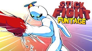 Stick Fight FUNTAGE  HOT and STICKY [upl. by Ardnama]