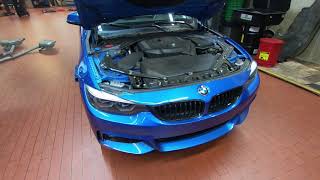 2020 BMW 430i F32 oil change  HOW TO [upl. by Narud]