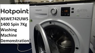 Hotpoint NSWE742 1400 Spin 7 Kg Washer [upl. by Treve]