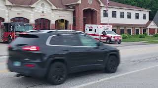 City of Laconia New Hampshire Fire Department 13 Ambulance 1 responding [upl. by Christye]