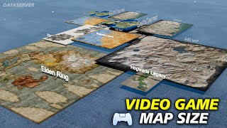 VIDEO GAME MAP Size Comparison 2024 [upl. by Yllac]