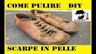 Come pulire e lucidare le scarpe in pelle Fai da Te [upl. by Oinota351]