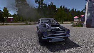 My Summer car DonnerTechRacing Turbocharger new straight with backfire and flames [upl. by Annabela]