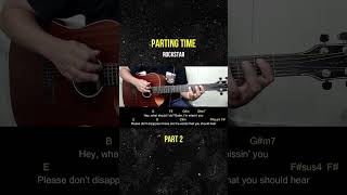 Parting Time  Rockstar  Guitar Tutorial [upl. by Lenahs]