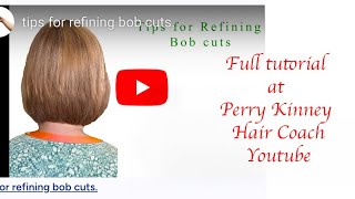 Tips for refining bob haircuts Preview hair [upl. by Anna-Diane648]