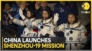 China Sends Three Astronauts To Tiangong Space Station  Latest English News  WION [upl. by Winifred]