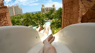 Atlantis Aquaventure  Challenger Speed Slides  Nassau Bahamas [upl. by Filberte]