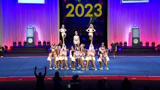 Woodlands Elite  Katy  Bombshells in Finals at The Cheerleading Worlds 2023 [upl. by Lennor712]