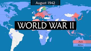 World War II  Summary on a Map [upl. by Brass]