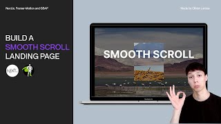 Build a Smooth Scroll Landing Page using Nextjs GSAP Locomotive Scroll v5 [upl. by Hali604]