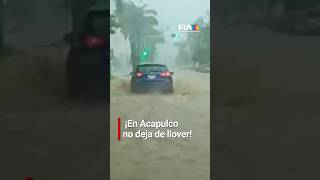 En Acapulco Guerrero no deja de llover por Tormenta Tropical quotJohnquot ⛈️ Vía Orlando Montes [upl. by Pompea]