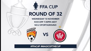 FFA Cup 2021 Broadmeadow Magic v Western Sydney Wanderers [upl. by Ardussi535]