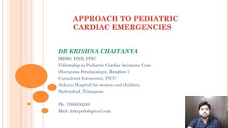 Approach to pediatric cardiac emergencies Part2 [upl. by Agatha883]