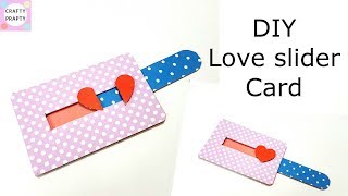 DIY Love Slider card tutorialTutorial for scrapbookTutorial for explosion box [upl. by Mera]